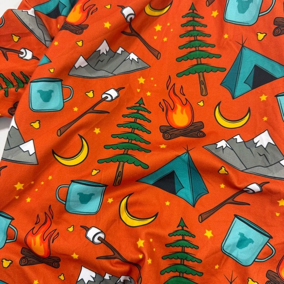 Tooth & Honey Pitbull Dog Pajamas Camping Theme - Picture 5 of 5